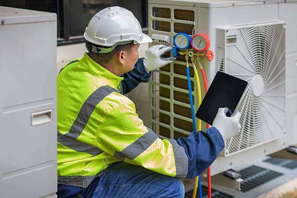 Professional Hvac technician working in Purcell, OK